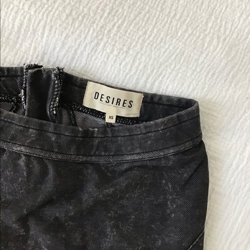 Acid Wash mini skirt